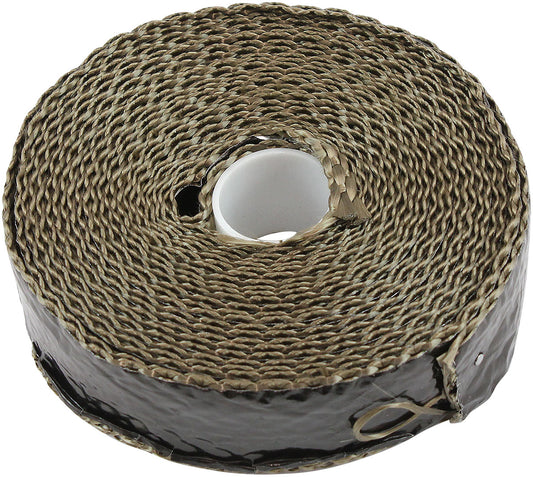 Black Aluminised Coated Exhaust Insulation Wrap   1" Wide, 50ft Length