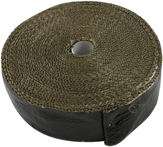 Black Aluminised Coated Exhaust Insulation Wrap   2" Wide, 50ft Length