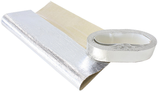 Heat Barrier 1-1/2" x 15ft Roll - Silver Finish   Adhesive backed aluminised surface reflects up to 2000Â°F radiant heat