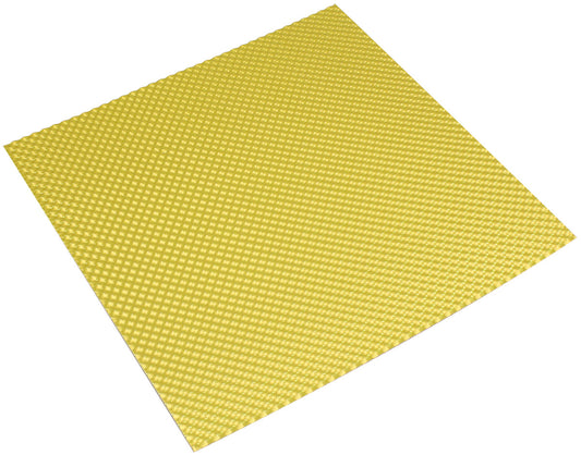 Aeroflow Aluminium Embossed Heat Shield - Gold Finish   12" x 12" (304.80mm x 304.80mm)