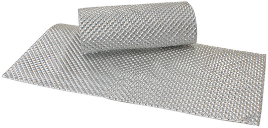 Aeroflow Aluminium Embossed Heat Shield - Silver Finish   24" x 24" (609.60mm x 609.60mm)