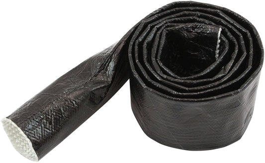 Aluminised Black Heat Sleeve - 5/8" to 1" I.D. and 3ft (1m) Length    Withstands 500Â°F Direct Heat