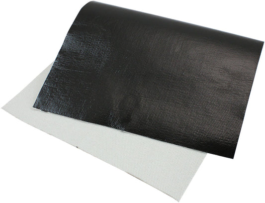 Heat Barrier - 40" x 72" Sheet - Black Finish    Flexible Aluminised surface reflects up to 2000Â°F radiant heat