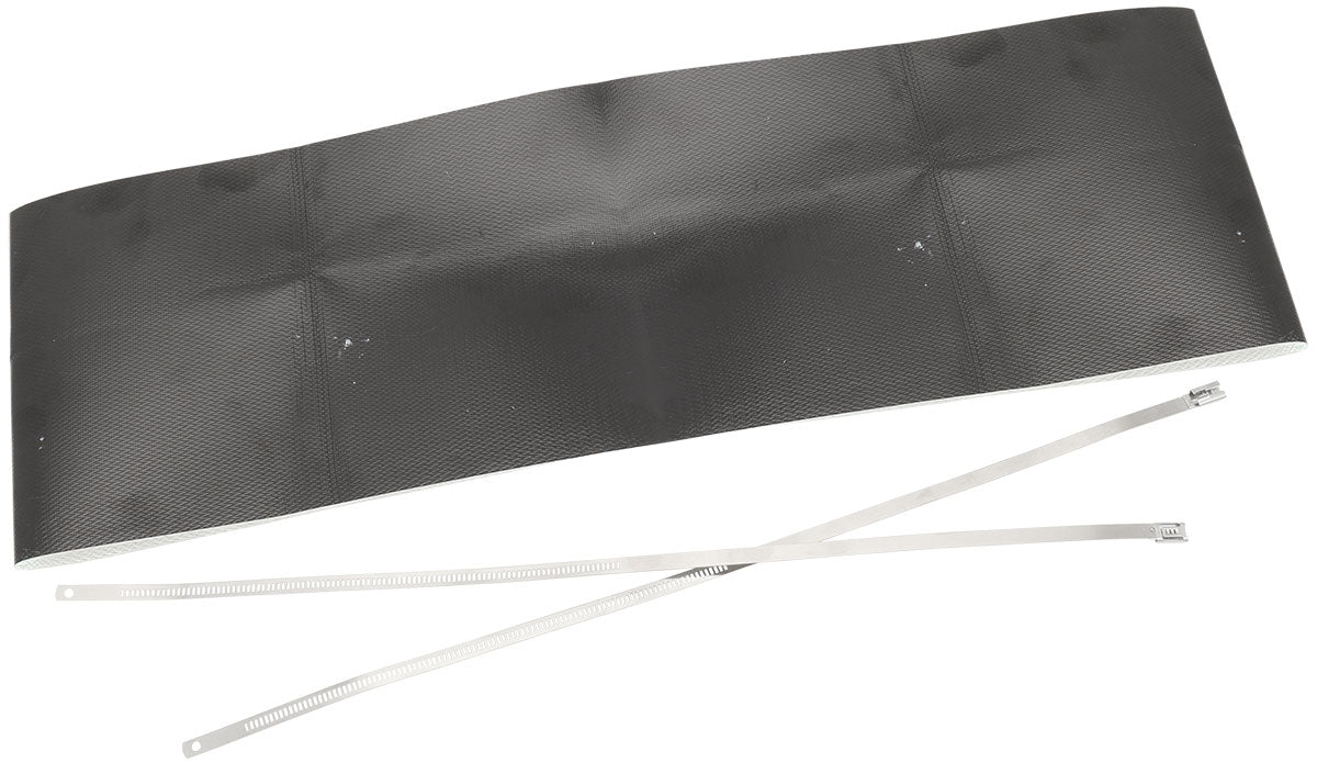 Aeroflow Starter Motor Heat Shield - Black Finish  Flexible aluminised surface reflects up to 1100Â°C radiant heat
