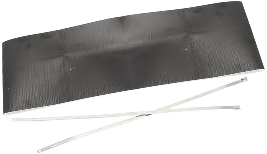 Aeroflow Starter Motor Heat Shield - Black Finish  Flexible aluminised surface reflects up to 1100Â°C radiant heat