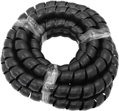 30.5mm ID Spiral Wrap Black Cover - 1 Meter Length   Suit -20AN 100/450 Series Hose