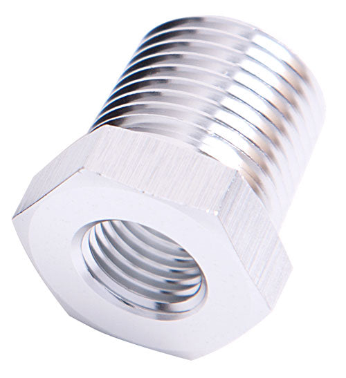 NPT Pipe Reducer 3/8" to 1/4"   Silver Finish