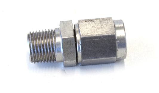 Male NPT to Female AN Straight Fitting 1/8" to -3AN  Stainless Steel