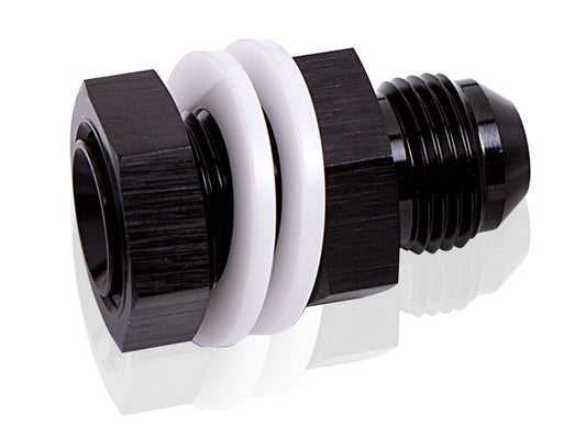 Aeroflow Fuel Cell Bulkhead -16AN   Black Finish