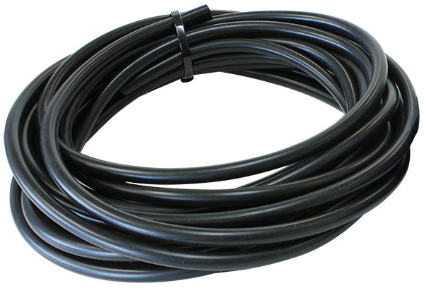 Gloss Black Silicone Vacuum Hose 1/4" (6mm) I.D  25ft. (7.6 metre) Length
