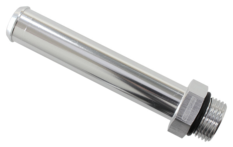 ORB Barb Adapters    -10 ORB to 3/4" (19mm) Barb, 100mm OAL, Silver Finish