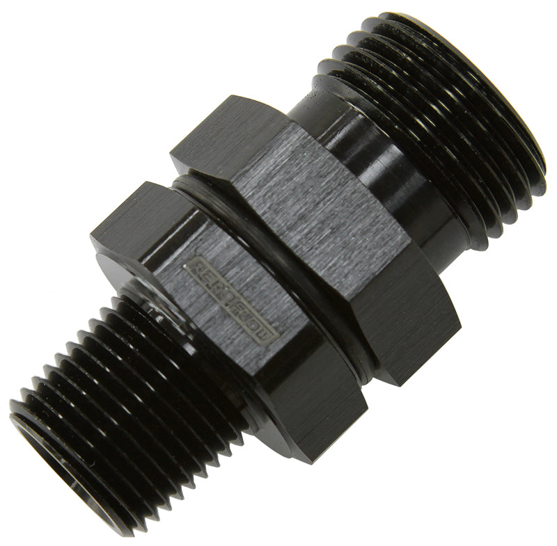 ORB to NPT Coupler    -10 ORB to 3/8" NPT, Black Finish
