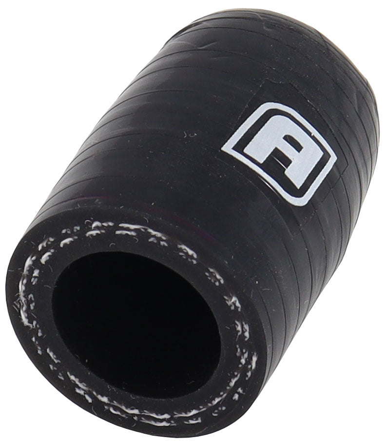 Aeroflow Gloss Black Silicone Heater Hose Block Off Cap 3/8" (10mm) I.D  Sold Individually, 3 Ply Polyester