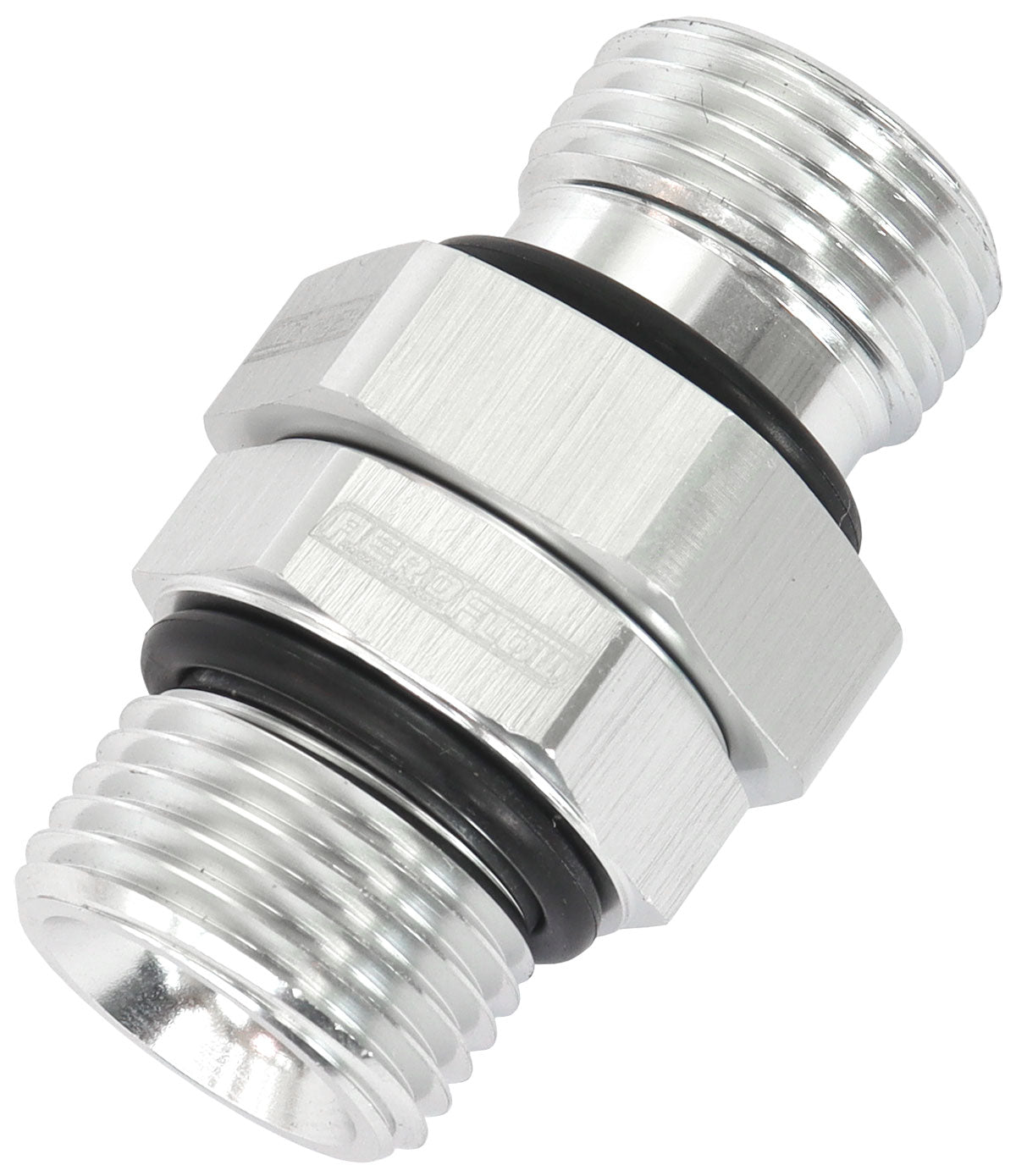 ORB Male to Male Swivel -8 ORB to -8 ORB   Silver Finish