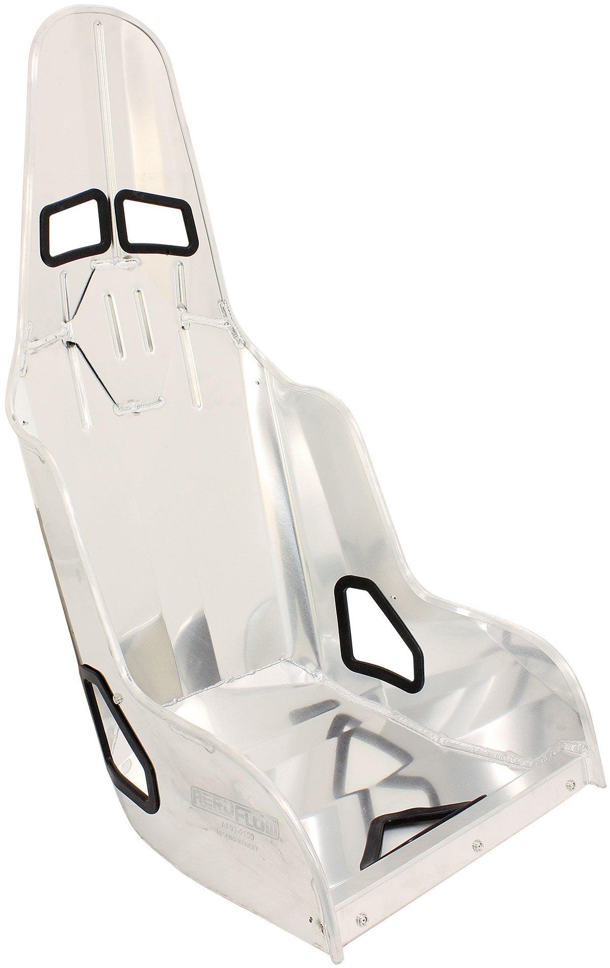 Pro Street Drag 15" Aluminium Race Seat, Raw Finish    380mm Hip Width