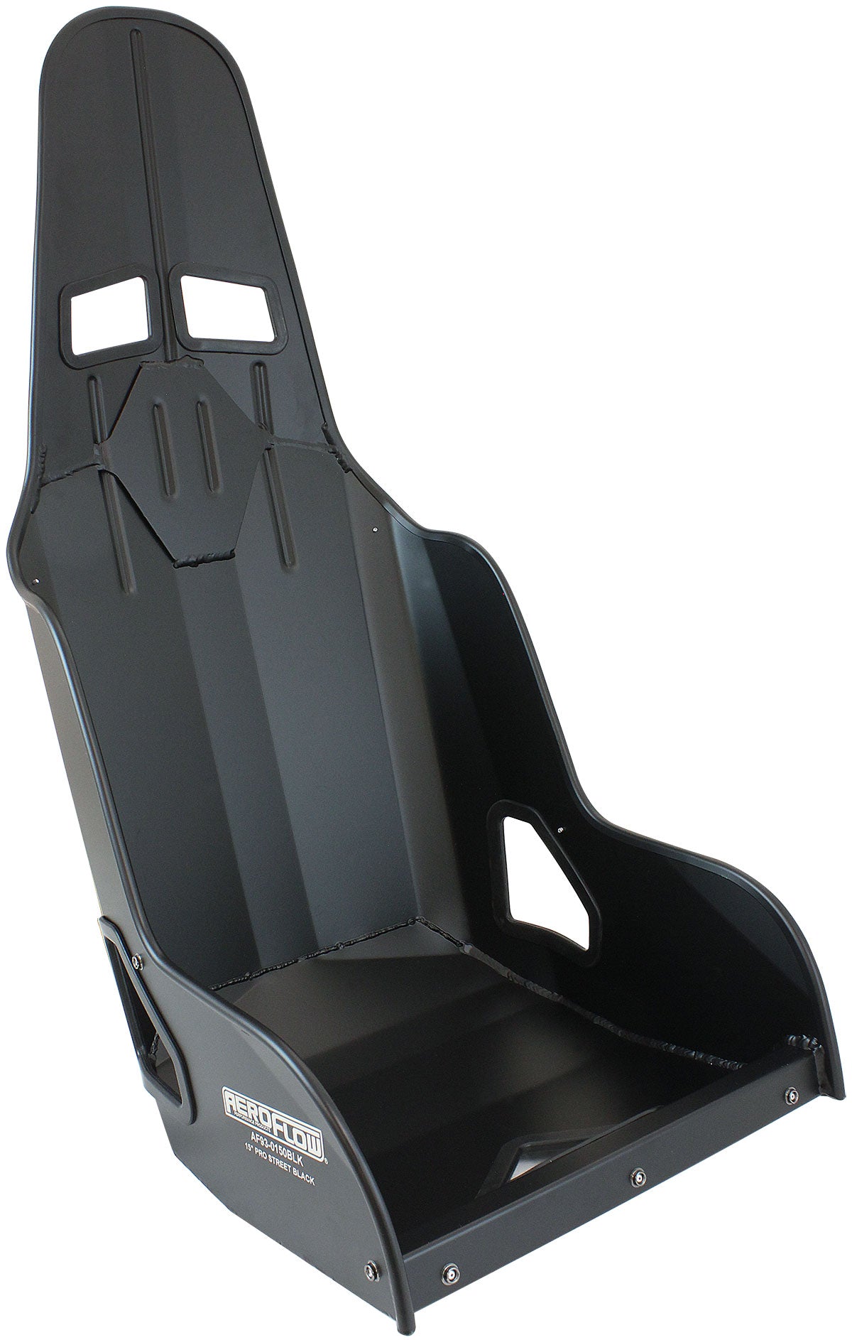 Pro Street Drag 15" Aluminium Race Seat, Black Finish    380mm Hip Width