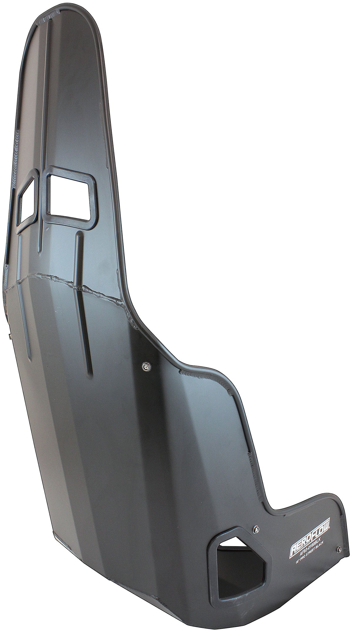 Pro Street Drag 16" Aluminium Race Seat, Black Finish    406mm Hip Width