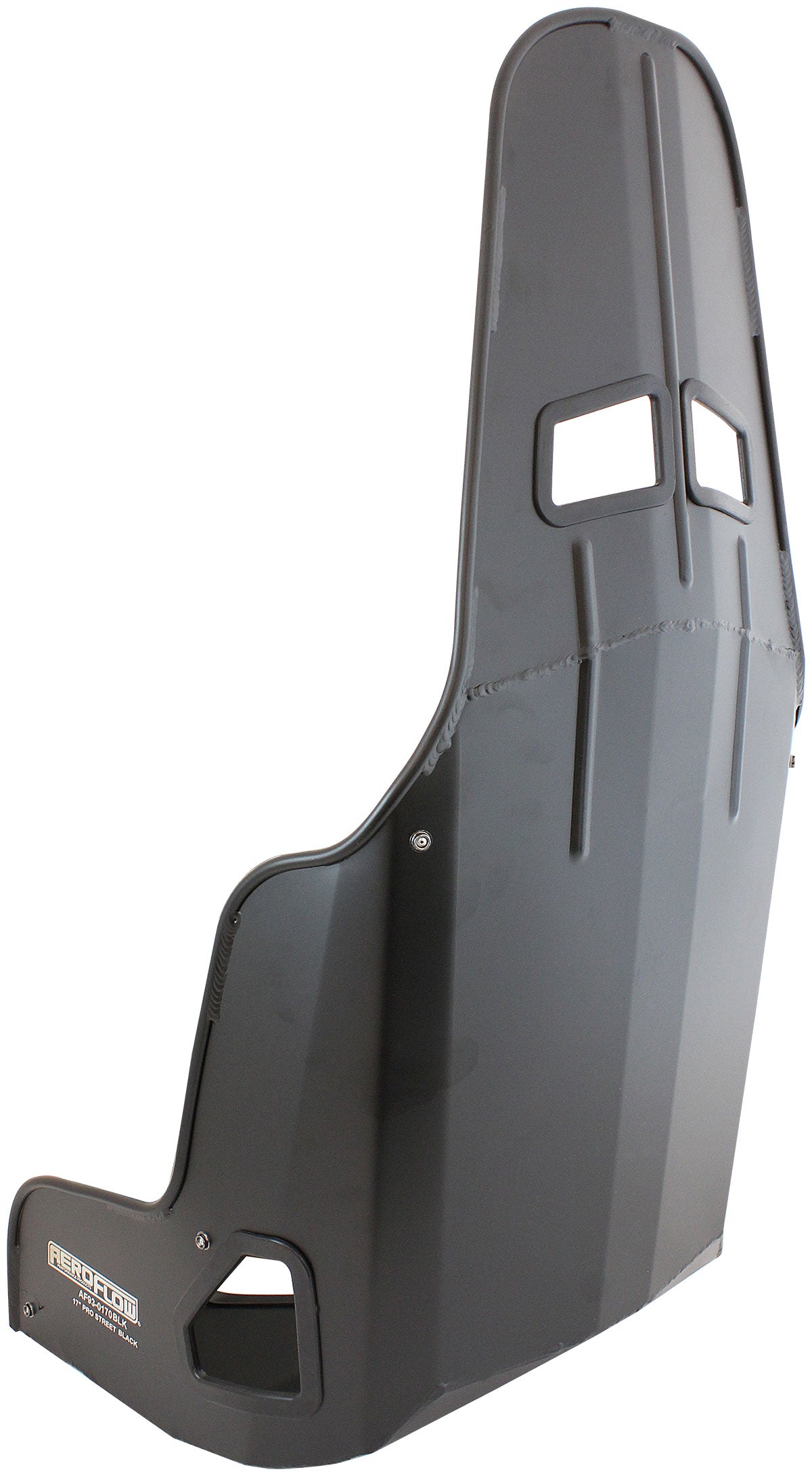 Pro Street Drag 17" Aluminium Race Seat, Black Finish    431mm Hip Width
