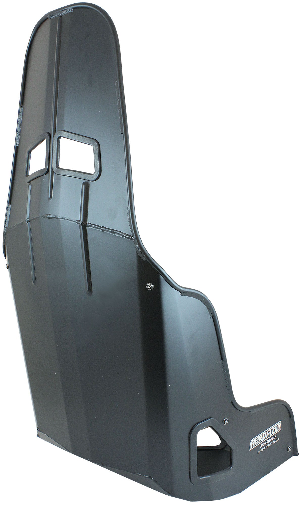 Pro Street Drag 18" Aluminium Race Seat, Black Finish    457mm Hip Width