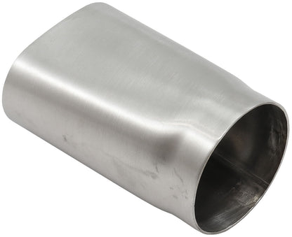Aeroflow Stainless Steel 2-1/2" Oval Tube to 2-1/2" Round Tube Conversion Adapter   1-7/8" H x 3" W, 1/16" Wall