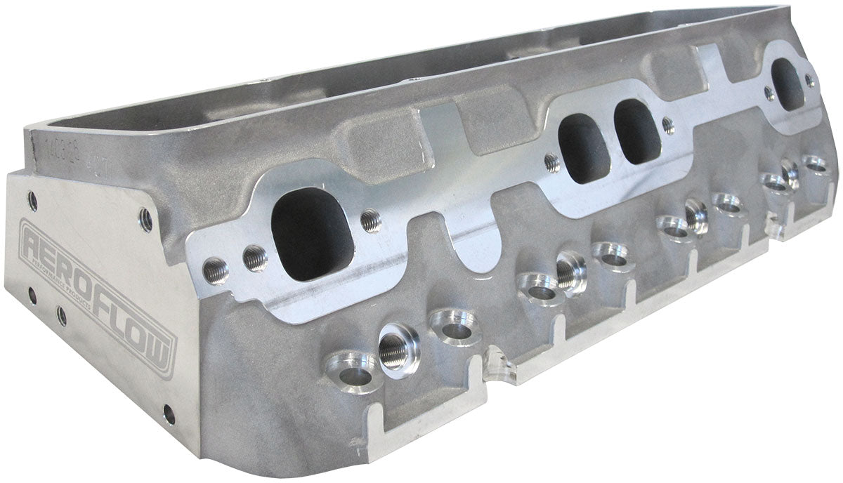 Aeroflow Bare Small Block Chev 327-350-400 204cc Aluminium Cylinder Heads with 67cc Chamber (Pair)   2.22" x 1.31" Intake Port, 1.34" x 1.39" Exhaust Port