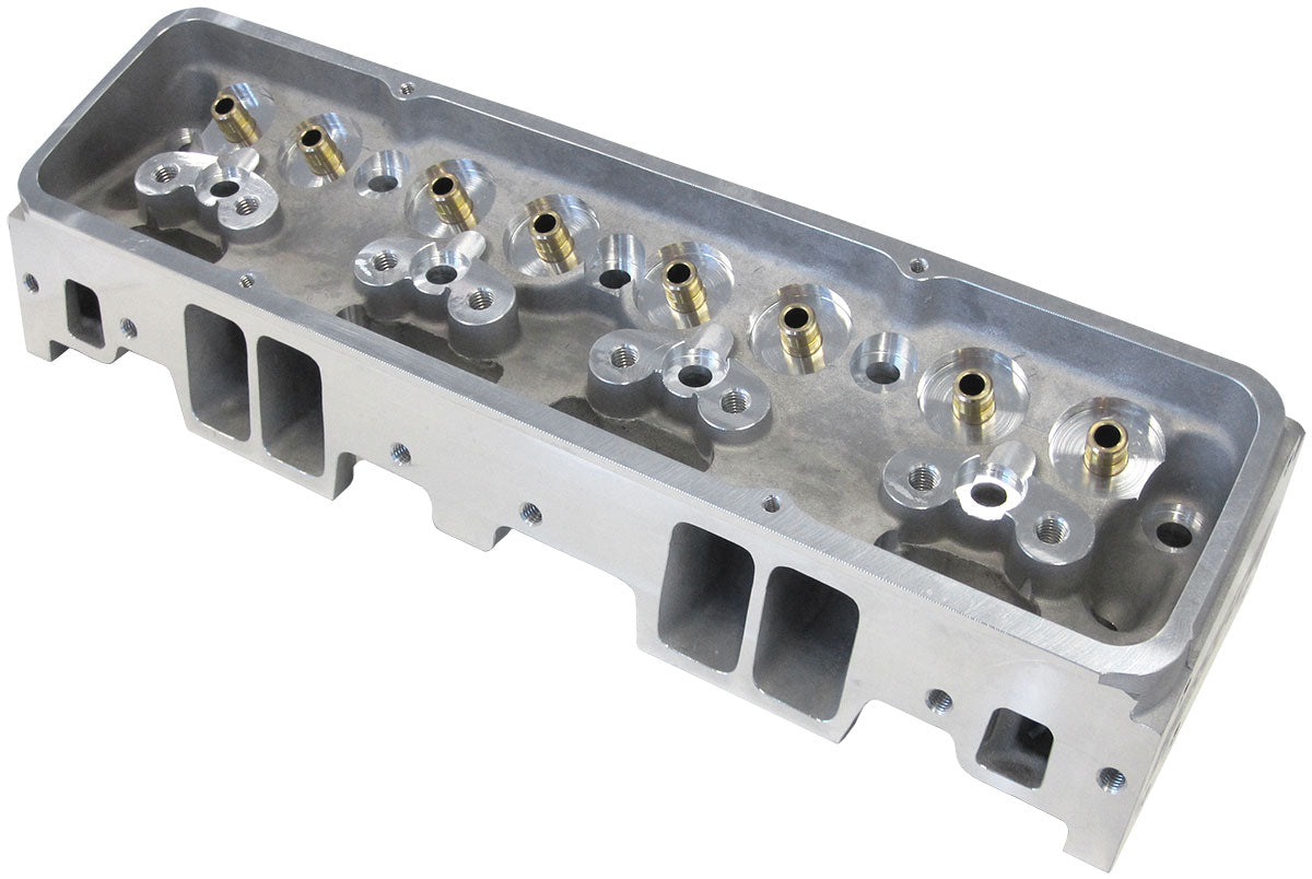 Aeroflow Bare Small Block Chev 327-350-400 212cc Aluminium Cylinder Heads with 66cc Chamber (Pair)   2.21" x 1.30" Intake Port, 1.42" x 1.53" Exhaust Port