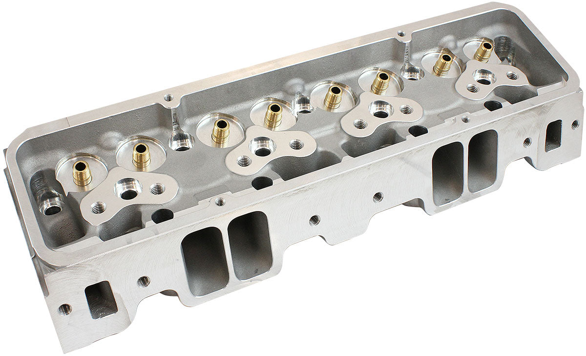 Aeroflow Bare Small Block Chev 327-350-400 220cc Aluminium Cylinder Heads with 75cc Chamber (Pair)   2.22" x 1.31" Intake Port, 1.42" x 1.54" Exhaust Port