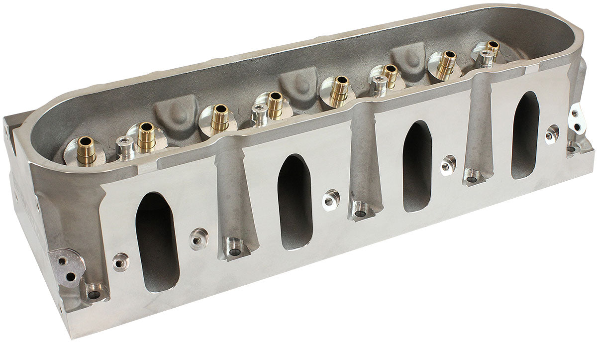 Aeroflow Bare GM LS 4 Bolt 240cc Aluminium Cylinder Heads with 61cc Chamber to Suit 4.000" Bore (Pair)   3.23" x 1.10" Intake Port, 1.70" x 1.41" Cathedral Intake Port