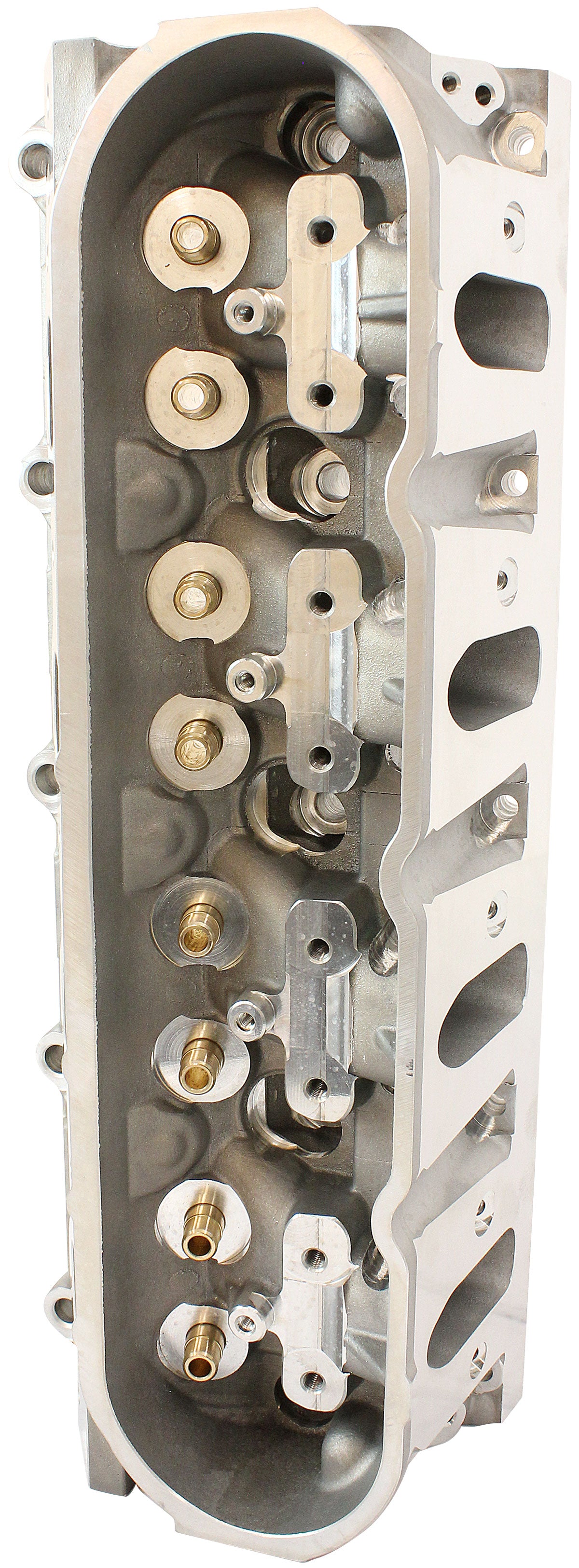Aeroflow Bare GM LS 4 Bolt 240cc Aluminium Cylinder Heads with 61cc Chamber to Suit 4.000" Bore (Pair)   3.23" x 1.10" Intake Port, 1.70" x 1.41" Cathedral Intake Port