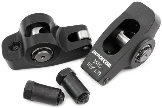 Aeroflow Ford Cleveland Aluminium Roller Rocker Set  7/16" Stud Mount, 1.73 Ratio, Set of 2