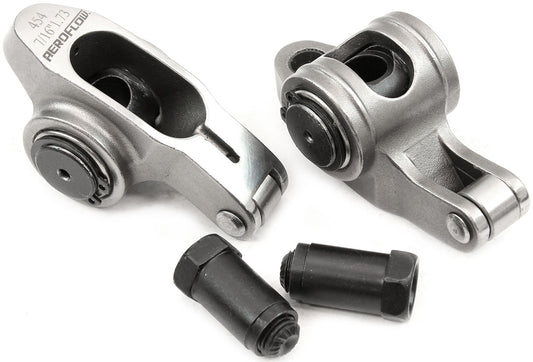 Aeroflow Big Block Chev Stainless Steel Roller Rocker Set  7/16" Stud Mount, 1.73 Ratio, Set of 2
