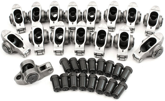 Aeroflow Small Block Ford Windsor 289-351 Stainless Steel Roller Rocker Set  7/16" Stud Mount, 1.70 Ratio, Set of 16