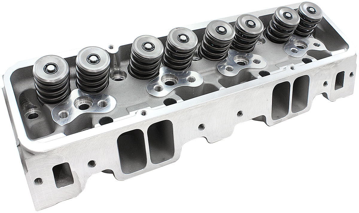 Aeroflow Complete Small Block Chev 327-350-400 220cc Aluminium Cylinder Heads with 75cc Chamber (Pair)   2.22" x 1.31" Intake Port, 1.42" x 1.54" Exhaust Port
