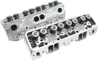 Aeroflow Complete Small Block Chev 327-350-400 220cc Aluminium Cylinder Heads with 75cc Chamber (Pair)   2.22" x 1.31" Intake Port, 1.42" x 1.54" Exhaust Port