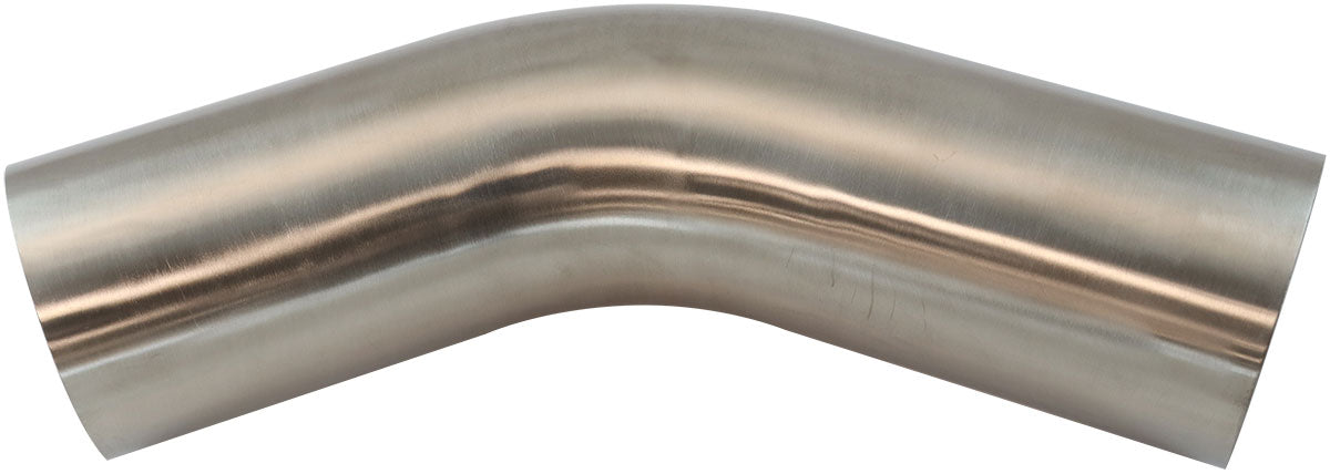 Stainless Steel 45Â° Mandrel Bend   5" O.D, .065" Wall, 6" Leg