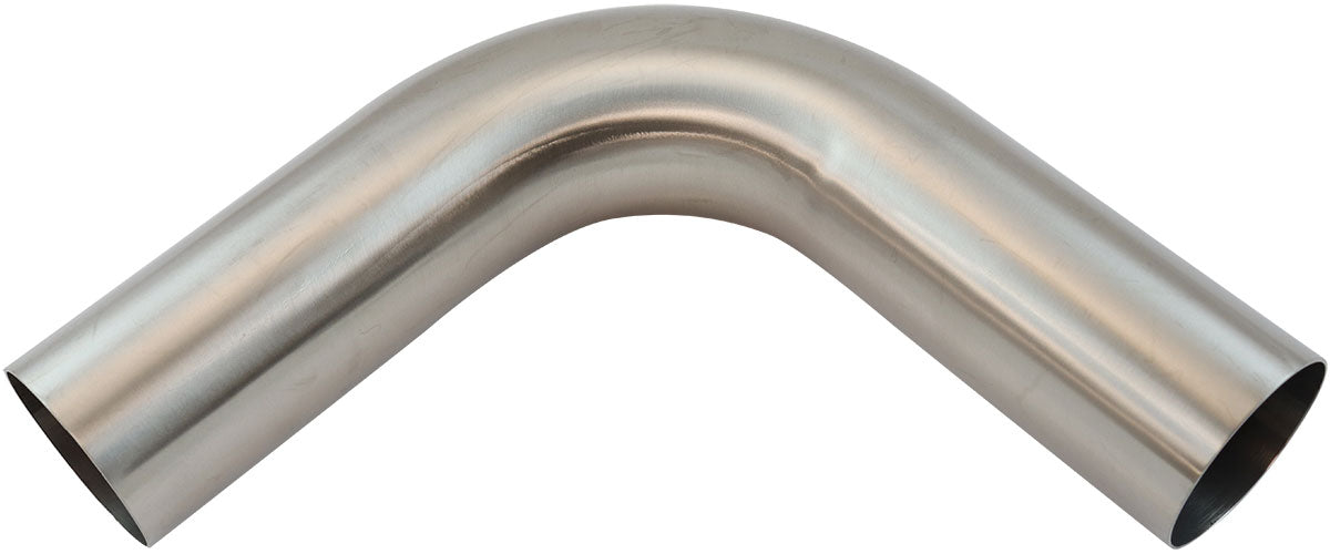 Stainless Steel 90Â° Mandrel Bend   5" O.D, .065" Wall, 6" Leg