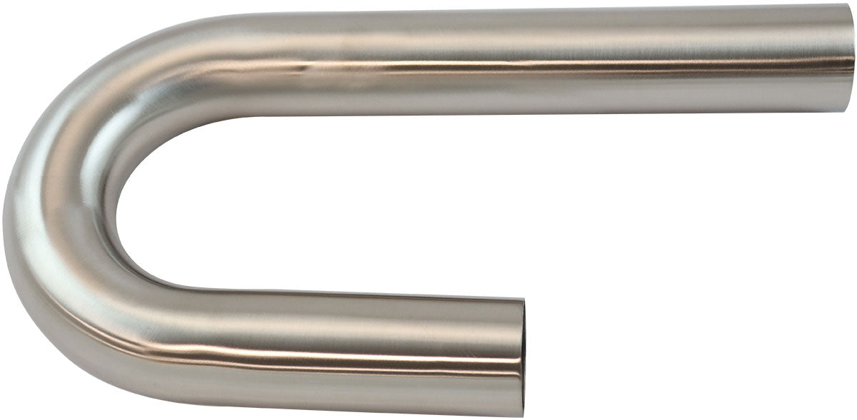 Stainless Steel 180Â° Mandrel J Bend    2-1/2" O.D, .065" Wall, 6"/12" Leg