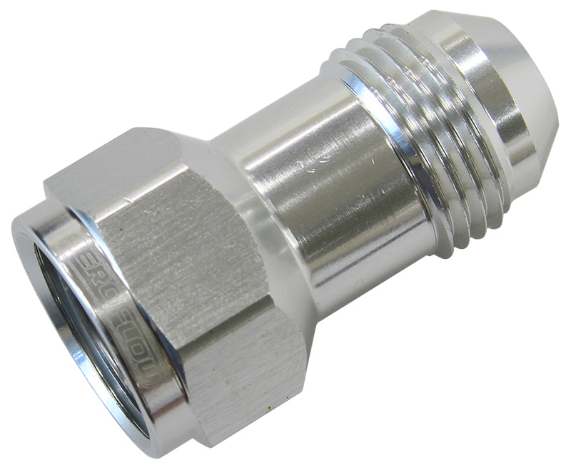 AN Female to Male Extension -10AN to -10AN   Silver Finish