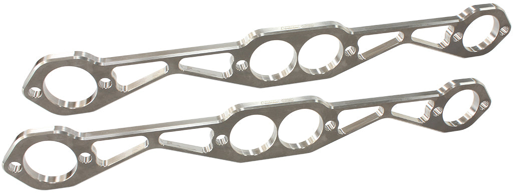 SB Chev 1-5/8" Round Port Header Flange  StainlessSteel, Sold as a Pair