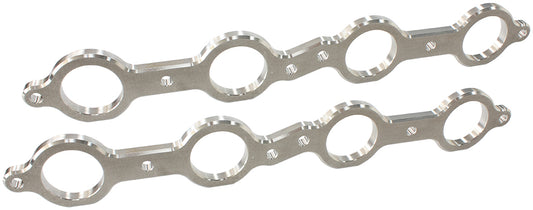 GM LS 1-3/4" Round Port Header Flange  StainlessSteel, Sold as a Pair