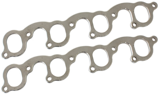 Ford Cleveland 1-3/4" Oval Port Header Flange  StainlessSteel, Sold as a Pair