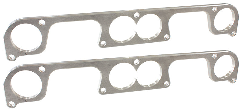 SB Chev Spread Port 2" Round Port Header Flange  StainlessSteel, Sold as a Pair