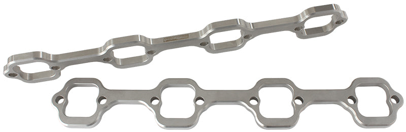 SB Ford 1-3/4" Rectange Port Header Flanges  Suit Ford 289-351 Windsor with Brodix Heads, Sold as a Pair