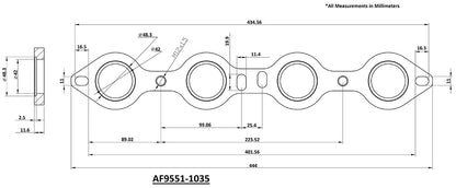 GM LS Stainless Steel Header Flange   CNC Machined, Sold Individually