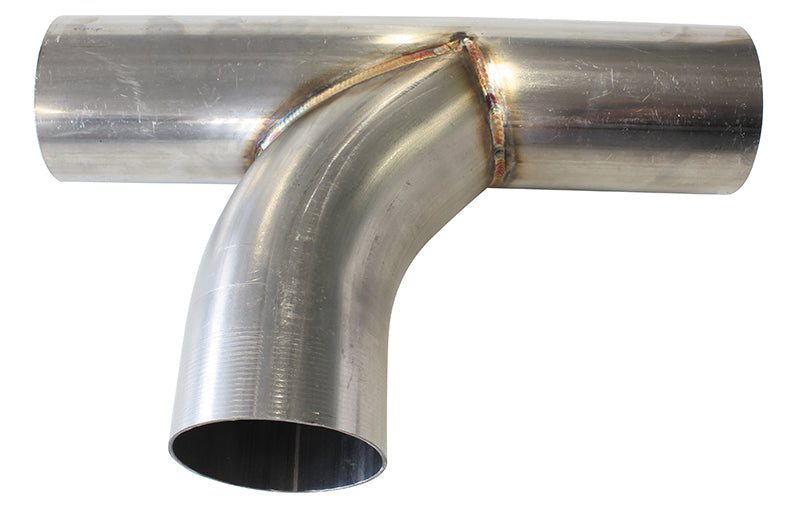 Stainless Steel T-Pipe  3" Radius Flow Bend, 3" O.D
