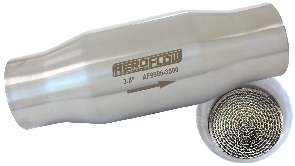 Metallic Catalytic Converter   3-1/2" (88mm) Slip Fit