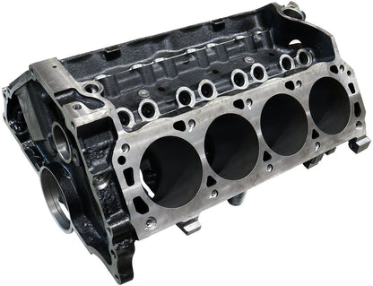 Aeroflow Cast Iron Ford 302W Late Engine Block, 4.000" Bore  8.211" Deck Height, 302 Windsor Mains, 2-Bolt Cast Main Caps