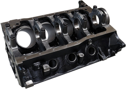 Aeroflow Cast Iron Ford 302W Late Engine Block, 4.000" Bore  8.211" Deck Height, 302 Windsor Mains, 2-Bolt Cast Main Caps