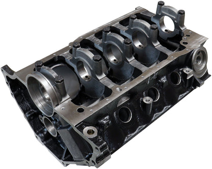 Aeroflow Cast Iron Ford 302W Late Engine Block, 4.000" Bore  8.211" Deck Height, 302 Windsor Mains, 2-Bolt Cast Main Caps