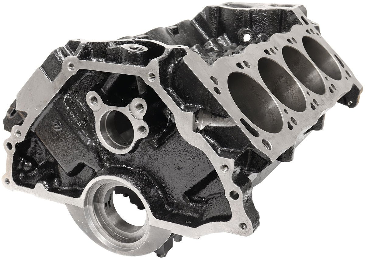 Aeroflow Cast Iron Ford Cleveland Engine Block, 4.000" Bore  9.200" Deck, 2.750" Mains, 4-Bolt Splayed Caps